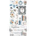 CRAFT OCLOCK 15,5x30,5cm Scrapbooking Papier mit Elementen, Nighttime Chill mix