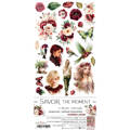 CRAFT OCLOCK 15x30cm Scrapbooking Papier mit Elementen, Savor the Moment - Flowers