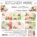 CRAFT OCLOCK 24 Blatt 20x20cm doppelseitig Scrapbooking Papier 190g, Kitchen Mode