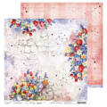 CRAFT OCLOCK 24 Blatt 20x20cm doppelseitig Scrapbooking Papier 190g, Tulip Love