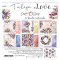 CRAFT OCLOCK 24 Blatt 20x20cm doppelseitig Scrapbooking Papier 190g, Tulip Love