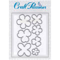 CRAFT PASSION Stanzform Präge Stanzschablone Cutting Die - Blumen Nr. 12 klein