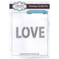 CREATIVE EXPRESSIONS Gummistempel Stempel Motivstempel - Forever Love Untertitel