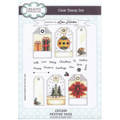 CREATIVE EXPRESSIONS Transparent Acryl Stempel Motivstempel - Festive Tags, Weihnachtsanhänger