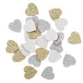 DPCRAFT Dekorpappe Die Cut Chipboard Dekoration Ornament Glitzerherzen 24Stück