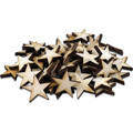 Decoupage-Sterne aus Holz 2cm - 50 Stück