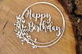 Dekorpappe Die Cut Chipboard Hi Summer Frame 03 Wünsche - Alles Gute zum Geburtstag - Scrapiniec 