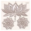 Dekorpappe Die Cut Chipboard Mehendi - Lotus SCRAPINIEC