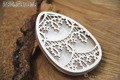 Dekorpappe Die Cut Chipboard - Tatting Ostern - Shaker box Egg 01 - Scrapiniec