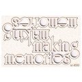 Dekorpappe Die Cut Chipboard aufschrift - Making Memories - 2pcs SCRAPINIECrapiniec