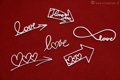 Dekorpappe Die Cut Chipboard liebe Pfeile - Brush art elemenst - SCRAPINIECrapiniec 