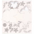 Dekorpappe Die Cut Chipboard old Fashioned Weihnachtskarte Workshop-Set - Scrapiniec 