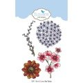 ELIZABETH CRAFTS Transparent Acryl Stempel Motivstempe - Blooms & Leaves  Blumen