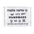 Etikett - MAILLE NAME IS 100% handgemacht