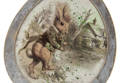 HOLZEI mit Rahmen 20 cm Dekoration, Dekoration, Basteln, Decoupage Ostern