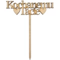 Hölzerne Topper - Kochanemu tacie Untertitel PL- Dekor 18cm