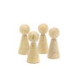 Holzfiguren - Pfand - Puppe peg doll 4St