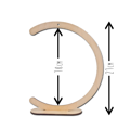 Holzkugel/Ei Ornament Ständer 21cm Dekor