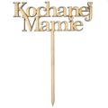 Holzverzierung Topper - Kochaniej Mamie Untertitel PL Dekor 19cm 