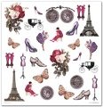 ITD COLELECTION Satz von 11St Scrapbooking-Papieren, 30x30 cm French Chic