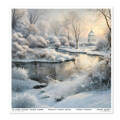 ITD COLLECTION Setz 11Stk 30x30cm Scrapbooking Papier - Botanical Garden in Winter