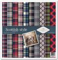 ITD COLLECTION Setz 11Stk 30x30cm Scrapbooking Papier -Scottish Style