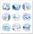 ITD Set 11 Stk 31x32cm einseitig Scrapbooking Papier 200g, Winter animals