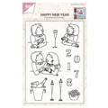 JOY! CRAFTS Transparent Stempel Motivstempel Happy New Year