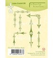 LEANE Transparent Acryl Stempel Motivstempel Clear Stamp Project Life & Cards Arrows, Pfeile