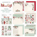 LEMONCRAFT Set 6Blatt 30x30cm doppelseitig Scrapbooking Papier 250g, Christmas Magic