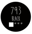 LOVEART 100ML Acrylfarbe Malfarbe Künstlerfarbe Malen Farbe, Black 793 - schwarz