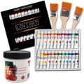 LOVEART Acrylfarben 24x12ML Acrylset Farben Farbenset Künstlerfarbe Malfarben