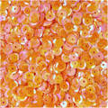 LOVEART SEQUINS für Handwerk Runde Lose schillernd Pailletten 9mm/15g, orange