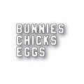 MEMORY BOX Stanzformen Set Stanzschablone Scrapbooking Die Cut, Bunnies Chicks Eggs 94449