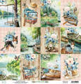 MINTAY 30x30cm doppelseitig Scrapbooking Craft Papier 240g - By The Lake 06