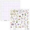 MINTAY 30x30cm doppelseitig Scrapbooking Papier mit Elementen - Academia