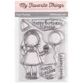 MY FAVORITE THINGS Transparenten Stempel - Cupcake Day, Mädchen mit Muffin