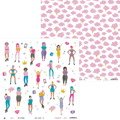 P13 Set 12 Blatt 30,5x30,5cm doppelseitig Scrapbooking Papier 240g Girl Gang