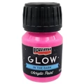 PENTART Leuchte im Dunkeln Acrylfarbe Glow in the dark Rose 30 ml