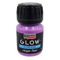 PENTART Leuchte im Dunkeln Acrylfarbe Glow in the dark lila 30 ml