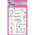 PINK & MAIN - Transparent Stempel Motivstempel Clear Stamp - Oh Deer Weihnachtstiere