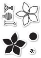 POPPYSTAMPS Transparent Stempel Motivstempel Stamp - Christmas Poinsettia Joy Weihnachtsstern 