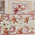 PRIMA Set 16  Blatt 30x30cm doppelseitig Scrapbooking Craft Papier,  Peppermint