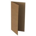 RzP - Leere Kartenbasis - Blanko Karte zum Basteln - DL 10x21cm - Kraft