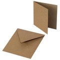 RzP - Umschlag für die Karte + Leere Kartenbasis  - quadratisch 15x15 - Kraft 