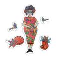 SANTORO Gorjuss Sammelstempel Gummi Stempel Motivstempel, Frida's friends