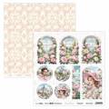 SCRAPBOYS Set 12 Blatt 30,5x30,5cm doppelseitig Scrapbooking Papier Set - Sweet Peonies