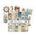 SCRAPBOYS Set 24 Blatt 15x15cm doppelseitig Scrapbooking Papier - Old Marina