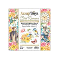 SCRAPBOYS Set 24Stk 15x15cm doppelseitig Scrapbooking Papier 190g, Bird Romance Pop-Up