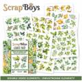 SCRAPBOYS Setz von 24Stk 15x15cm doppelseitigen Scrapbooking Papier - Leaves Pop-Up